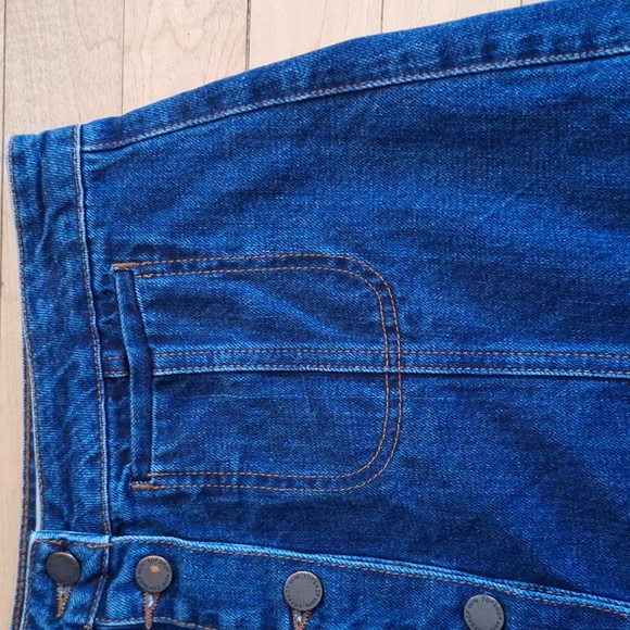 TOPSHOP MOTO Denim Mini Skirt - Picture 5 of 9